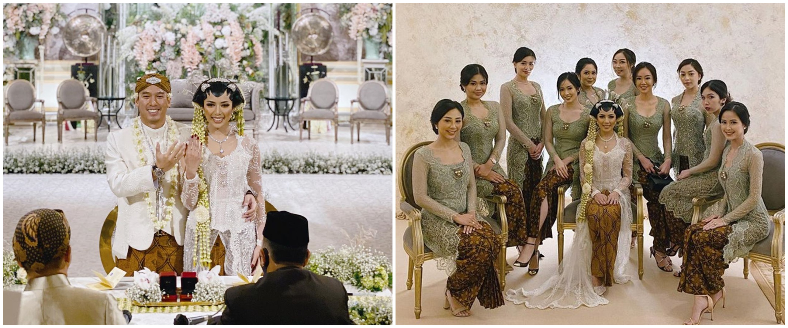 11 Momen akad nikah Arya Bakrie dan Vannya, berbalut adat Jawa