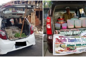 10 Potret pedagang jualan pakai mobil ini lucunya antimainstream