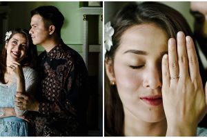 7 Momen lamaran Handika Pratama dan Rosiana Dewi, penuh kebahagiaan