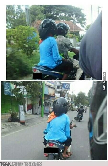8 Potret absurd orang pas lagi dibonceng ini bikin gagal paham
