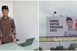 Viral baliho Giring maju Pilpres 2024, ini respons sang istri