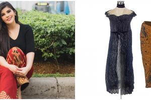 Dita Soedarjo lelang kebaya pertunangan dengan Denny Sumargo