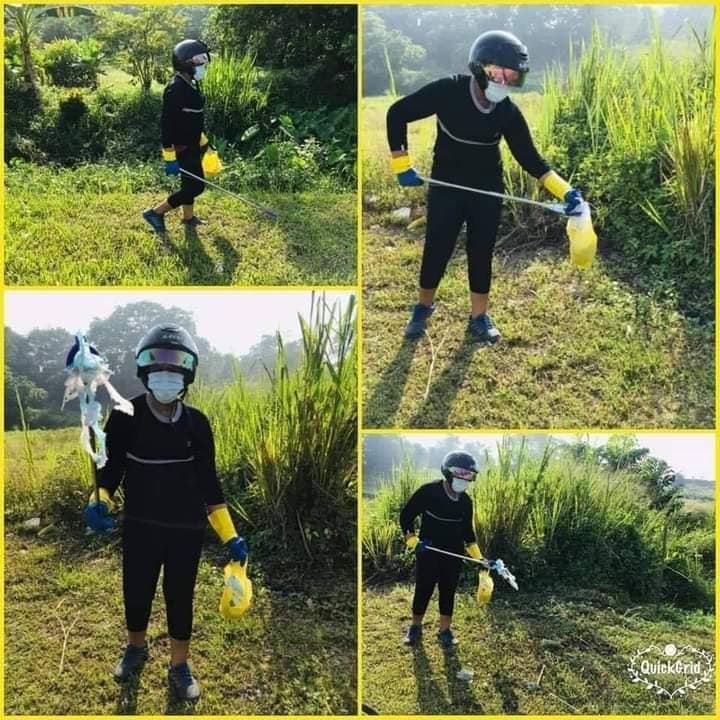 7 Potret kakak beradik pungut sampah masker bekas di jalan, inspiratif