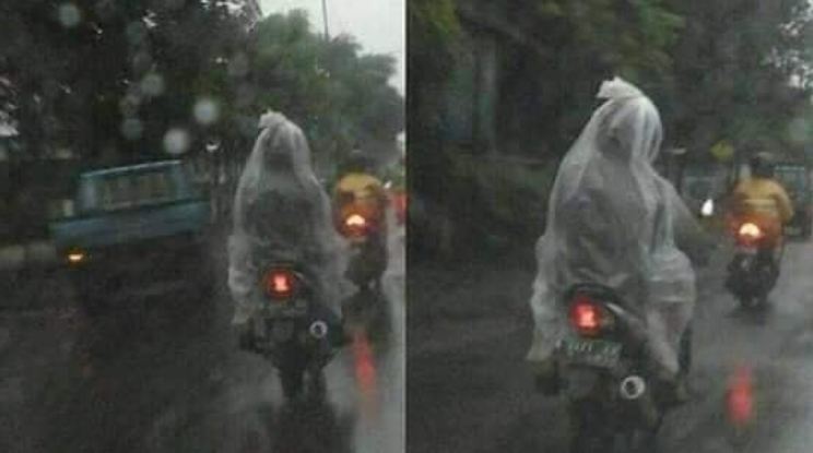 10 Momen apes dibonceng pakai motor ini bikin pengen tepuk jidat