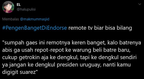 10 Cuitan lucu #PengenBangetDiEndorse ini bikin geleng kepala