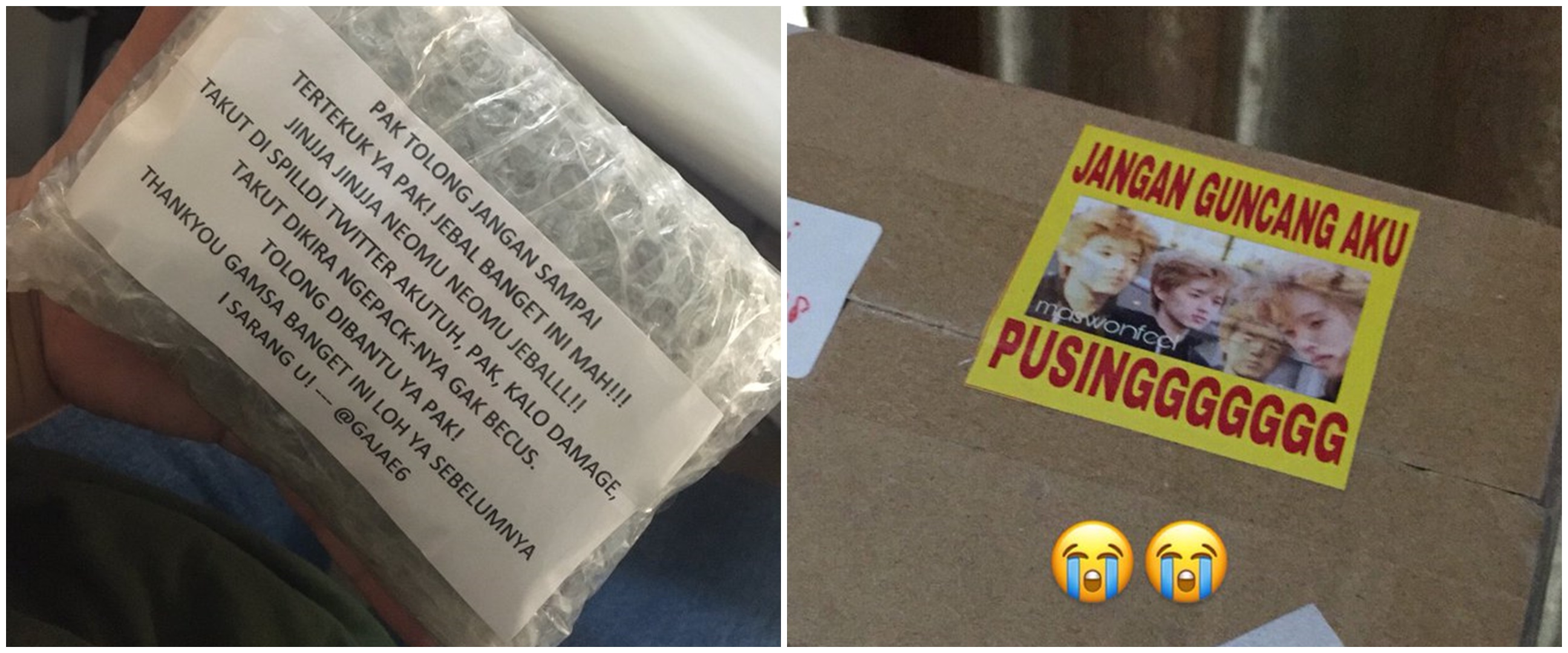 12 Peringatan di paket barang ini lucunya bikin kurir senyum