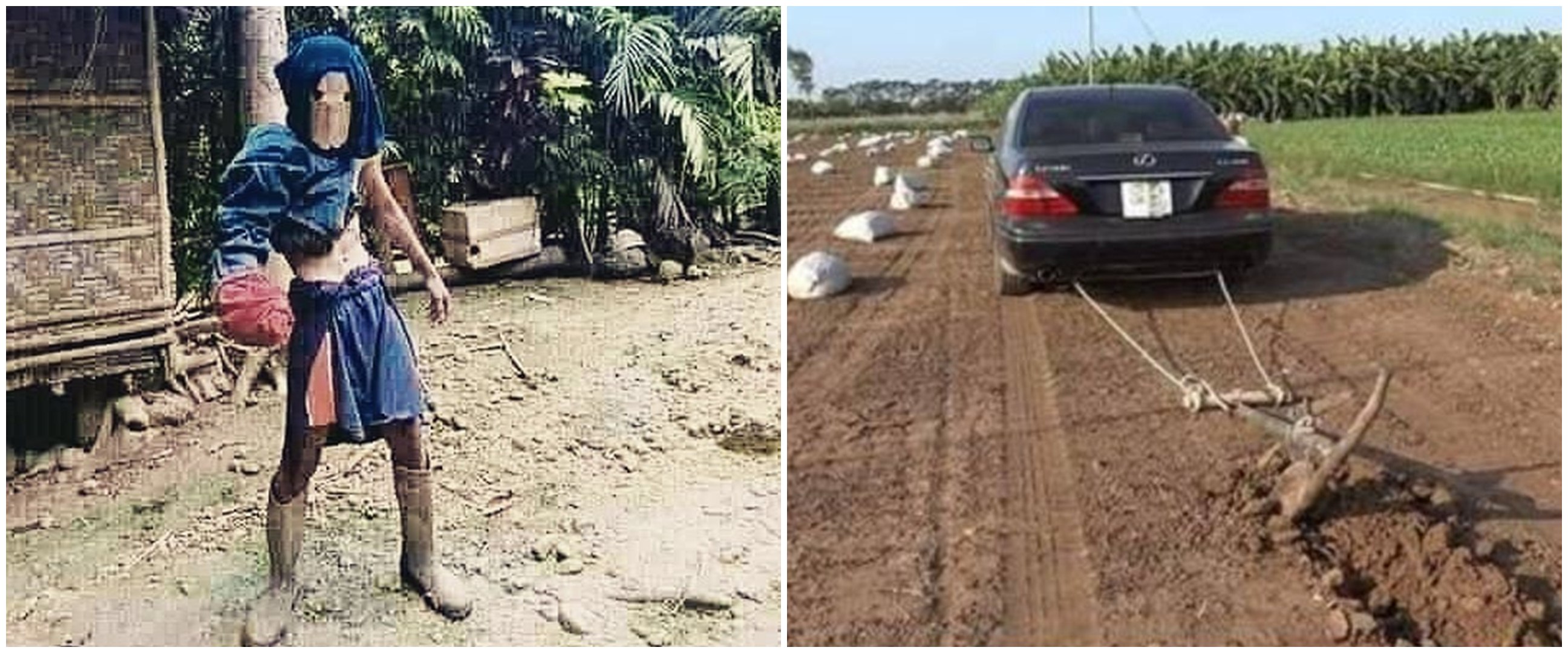 10 Potret lucu orang pergi ke sawah ini bikin pengen ketawa