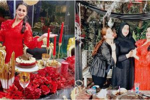 7 Momen ulang tahun ibu Tasya Farasya, glamor serba merah