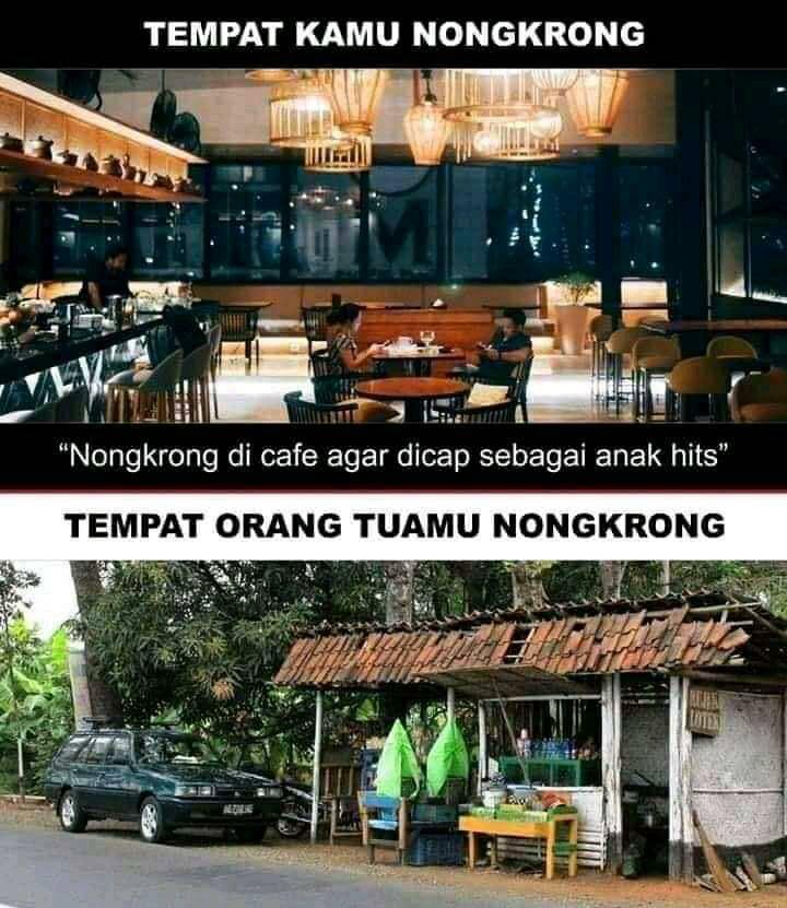 10 Meme saat nongkrong di cafe, bikin jiwamu ambyar