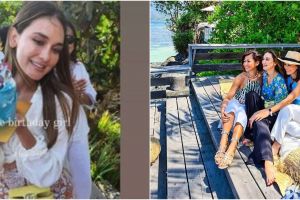 7 Momen seru Luna Maya rayakan ulang tahun di pinggir pantai