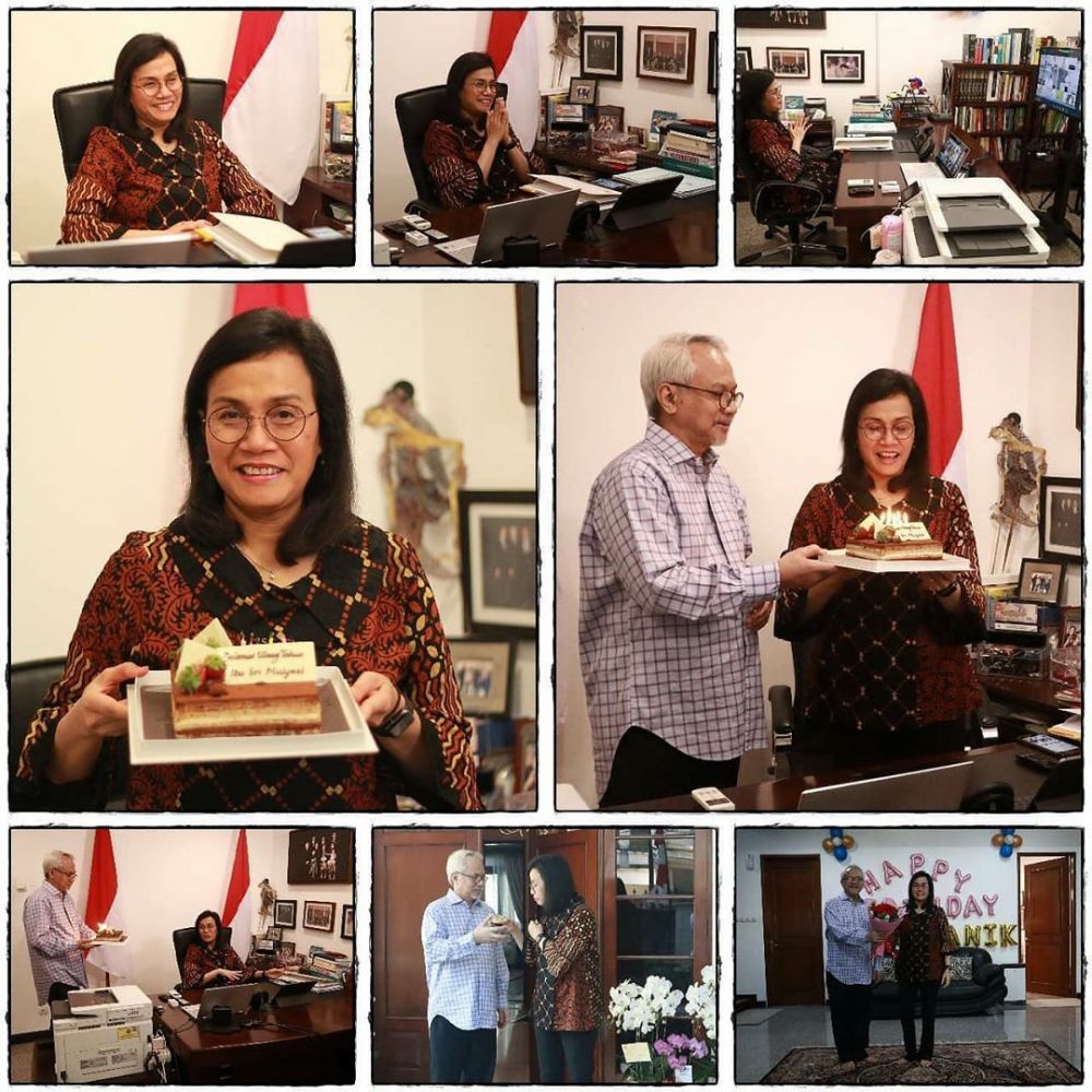 7 Momen ulang tahun ke-58 Sri Mulyani, dapat banyak kejutan