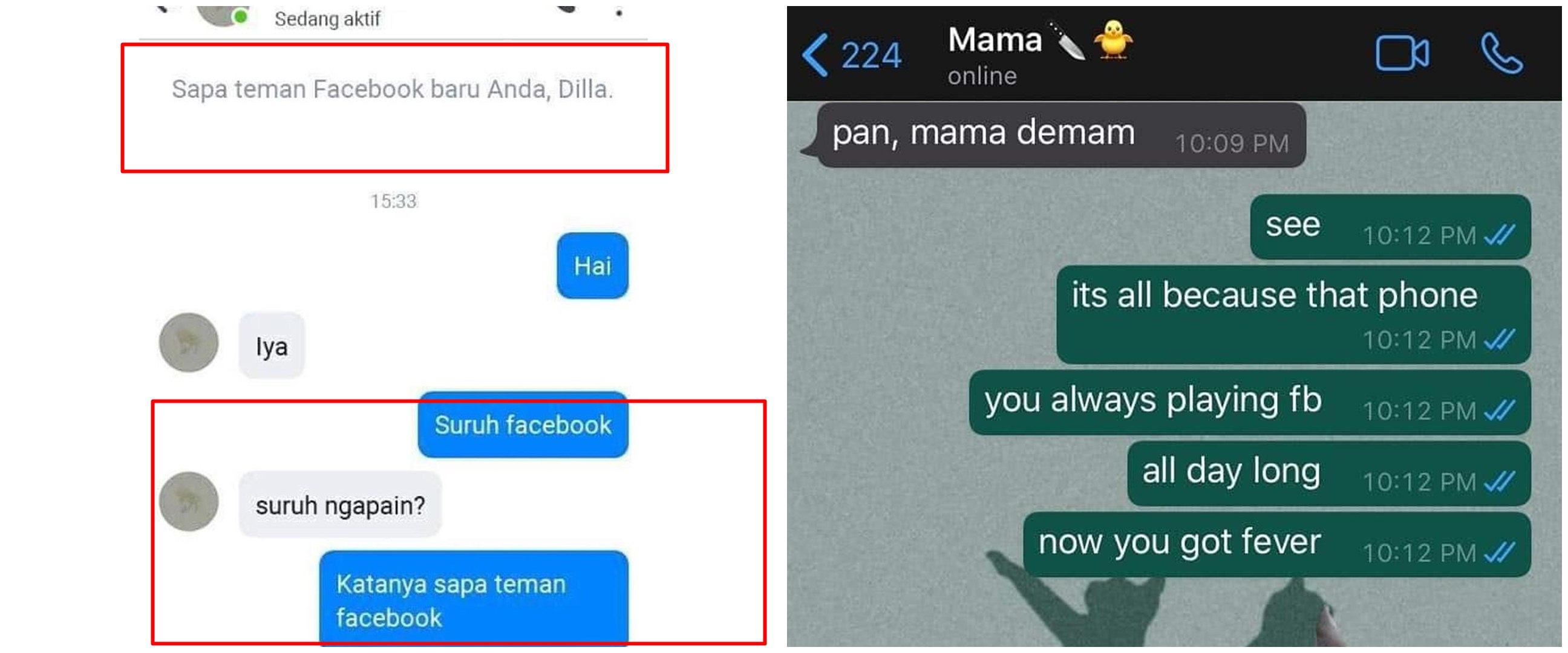 10 Chat lucu gara-gara pakai medsos ini bikin nyengir kuda