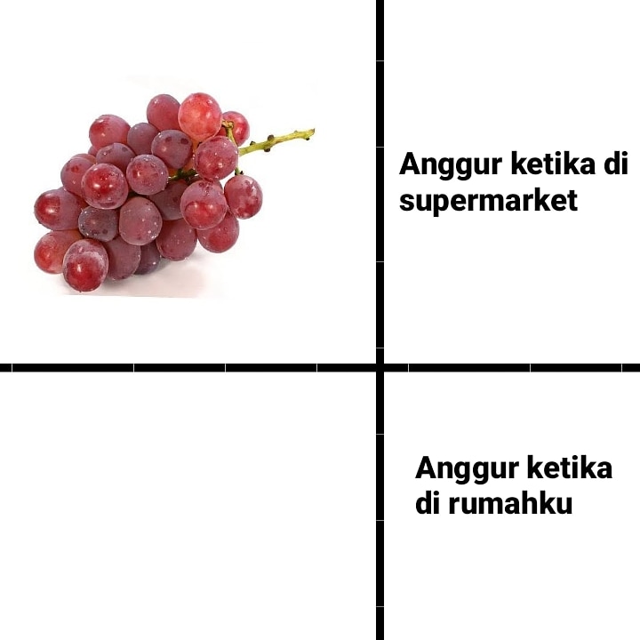 8 Meme lucu beda buah di supermarket dan di rumah, bikin angguk setuju