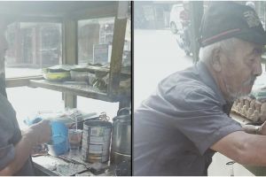 Kisah sedih kakek penderita stroke jual martabak demi istri yang sakit