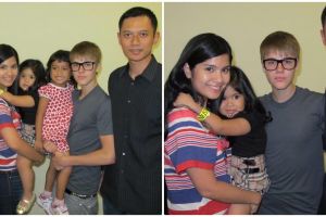10 Potret lawas Annisa Pohan ketemu Justin Bieber, disangka editan