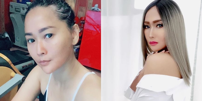 Beda penampilan 14 penyanyi dangdut pakai dan tanpa makeup