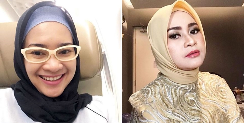 Beda penampilan 14 penyanyi dangdut pakai dan tanpa makeup