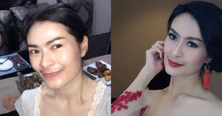 Beda penampilan 14 penyanyi dangdut pakai dan tanpa makeup