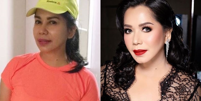 Beda penampilan 14 penyanyi dangdut pakai dan tanpa makeup
