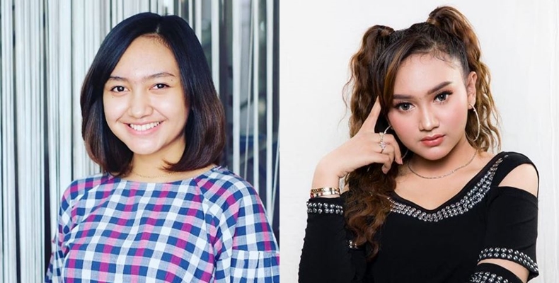 Beda penampilan 14 penyanyi dangdut pakai dan tanpa makeup