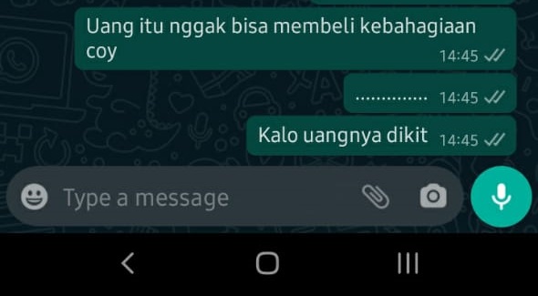 8 Chat motivasi dari teman ini nyelenehnya bikin tepuk jidat