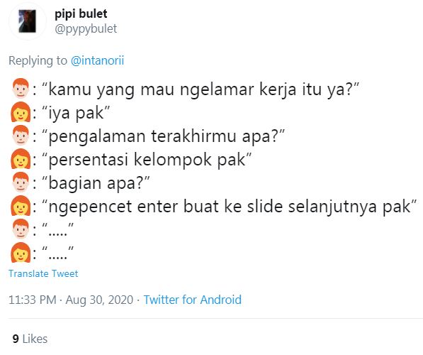 10 Cuitan lucu wawancara kerja ini absurdnya bikin tepuk jidat