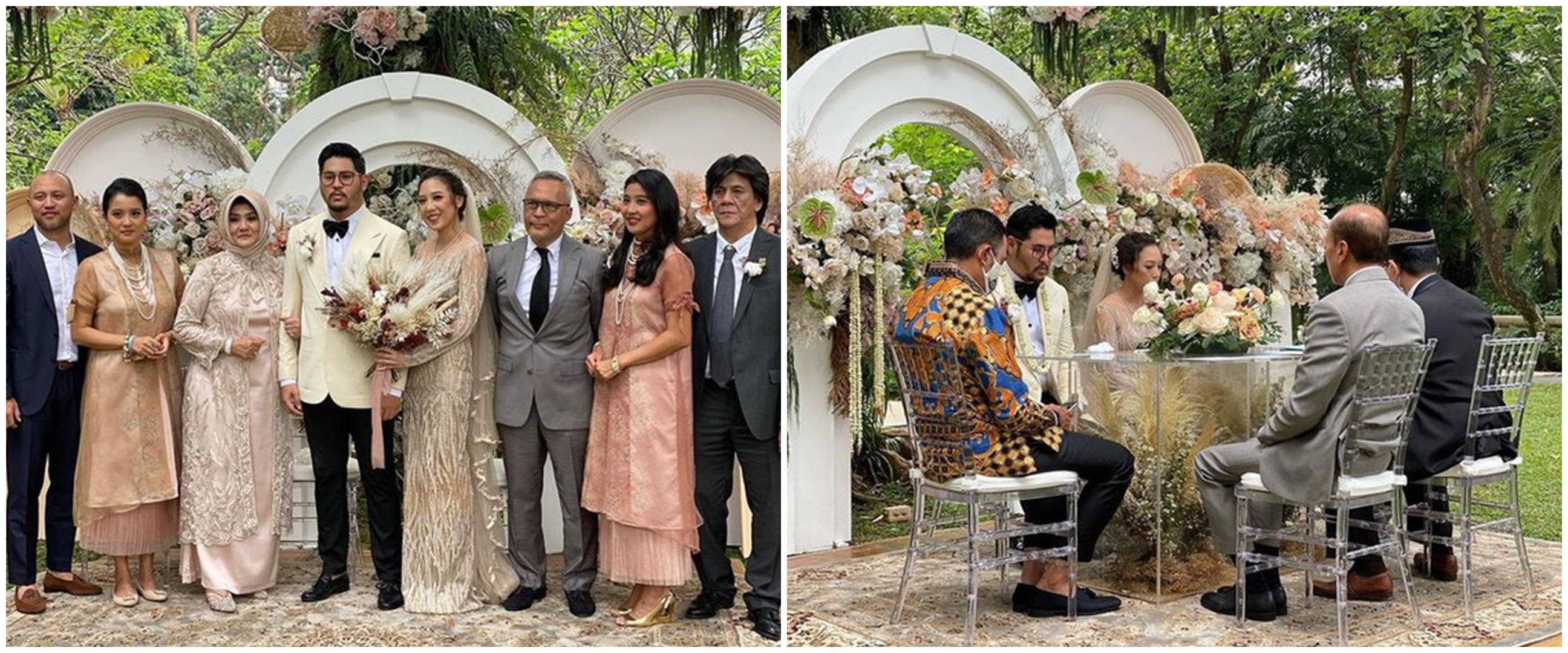 8 Momen pernikahan Sergio Berlino adik Marcella Zalianty, khidmat