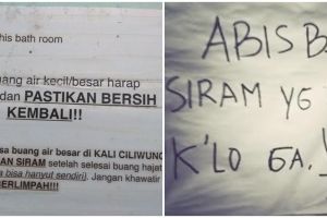 10 Peringatan lucu di toilet kos ini kocaknya bikin ikutan emosi