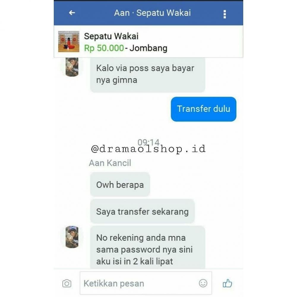 10 Chat lucu pembeli online shop belum bayar ini bikin tepuk jidat