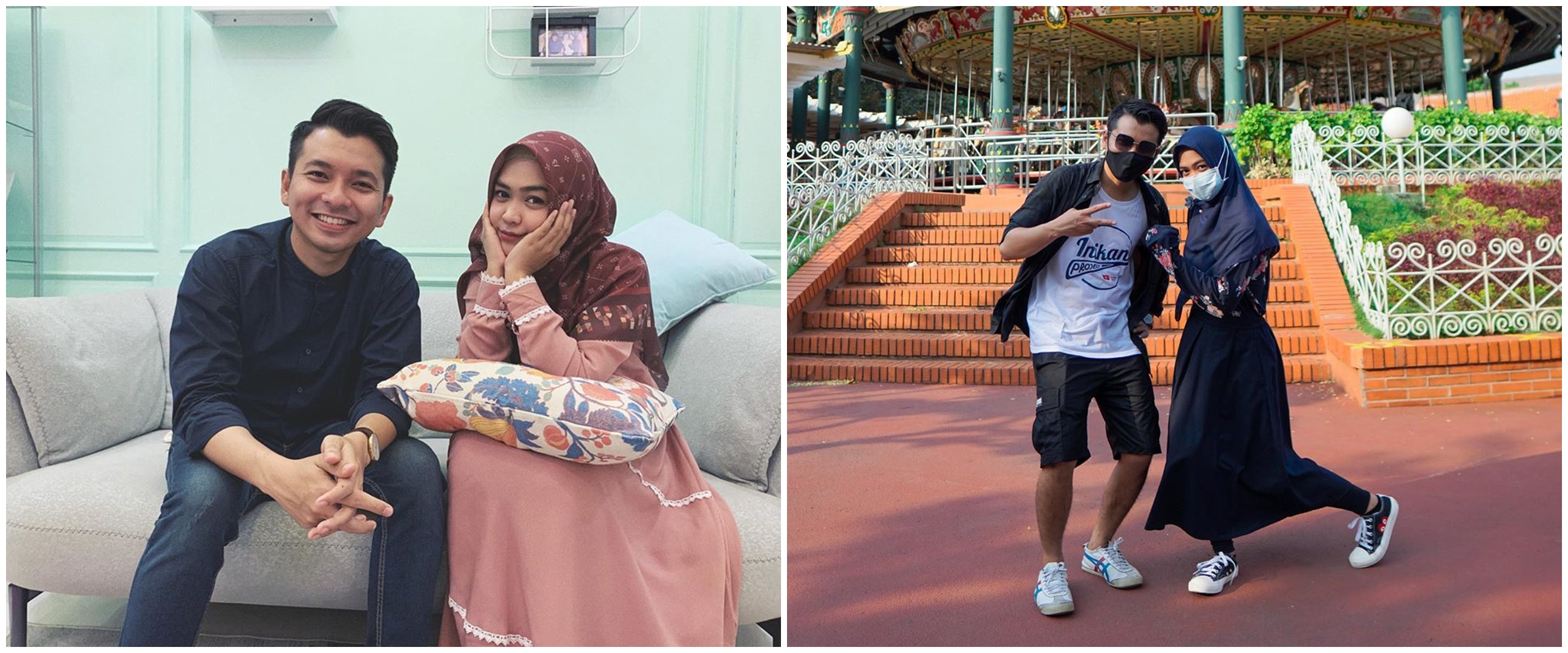 9 Potret kedekatan Ria Ricis & Reza Surya Putra, saling lempar rayuan