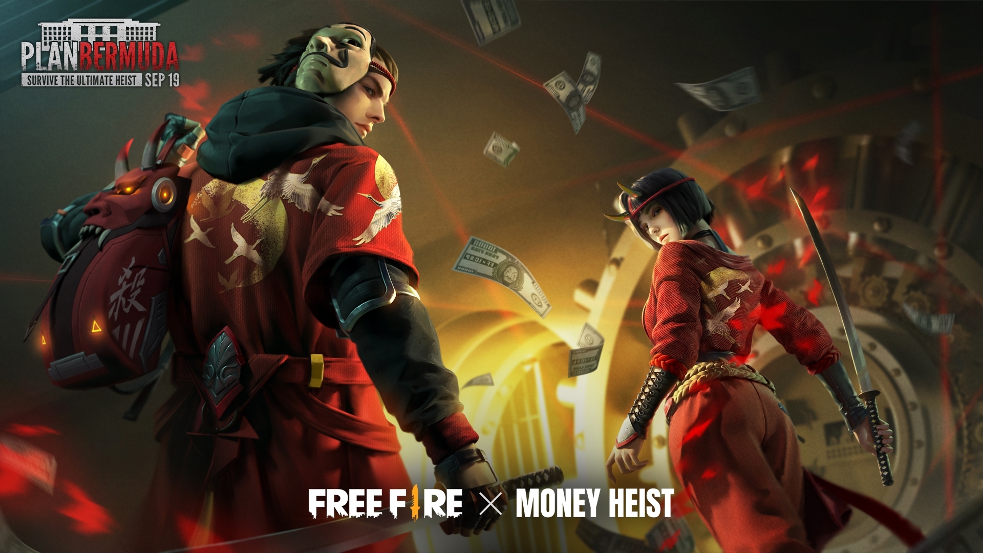 5 Fakta Free Fire x Money Heist, keseruan rencana besar The Professor