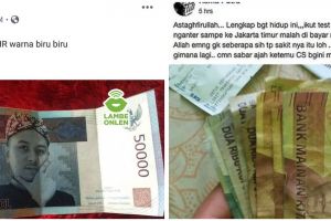 10 Momen apes driver ojek online dapat uang mainan, bikin pilu