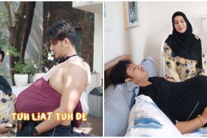 10 Momen lucu Ammar Zoni turuti tantangan istri jadi 'ibu hamil'