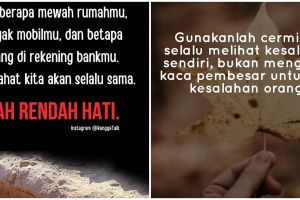 40 Kata-kata bijak rendah hati, keren dan penuh makna