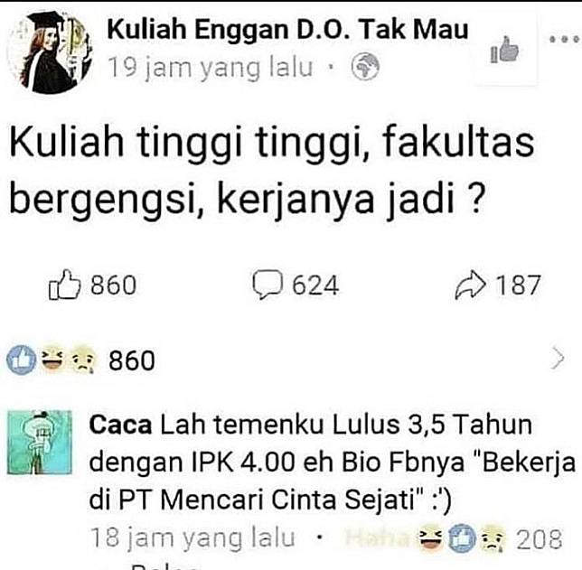 10 Jawaban lucu permasalahan netizen di Facebook, bikin nyengir
