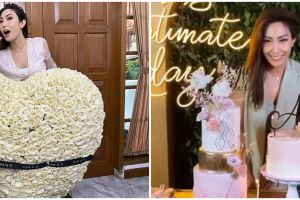 10 Potret kejutan ulang tahun Ayu Dewi ke-36, meriah meski di rumah