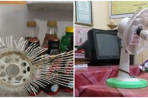 10 Potret lucu orang memanfaatkan kipas rusak ini bikin ngakak