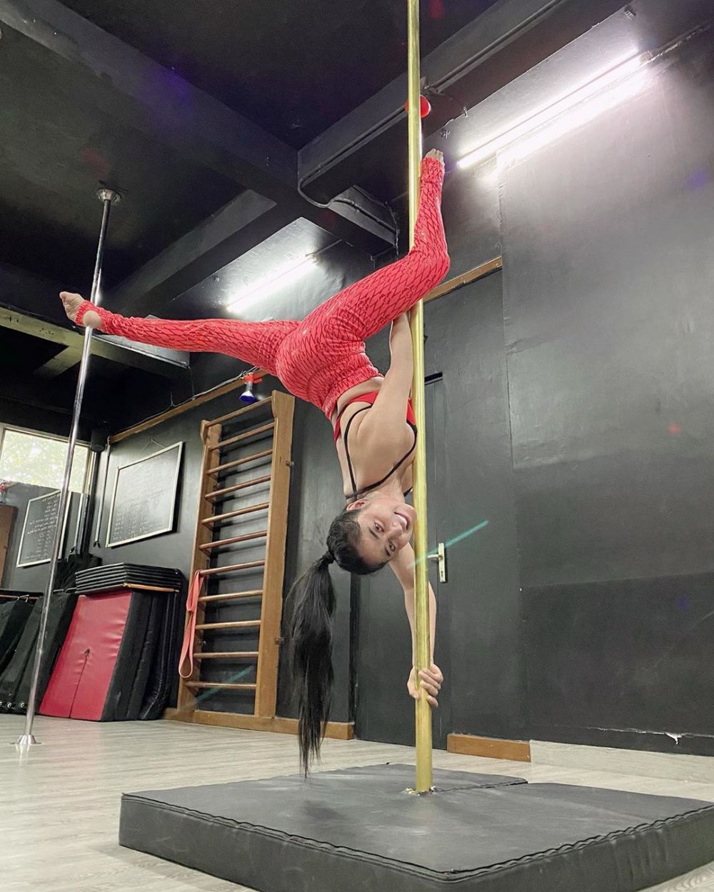 10 Aksi Dewi Perssik saat pole dance, gerakannya curi perhatian