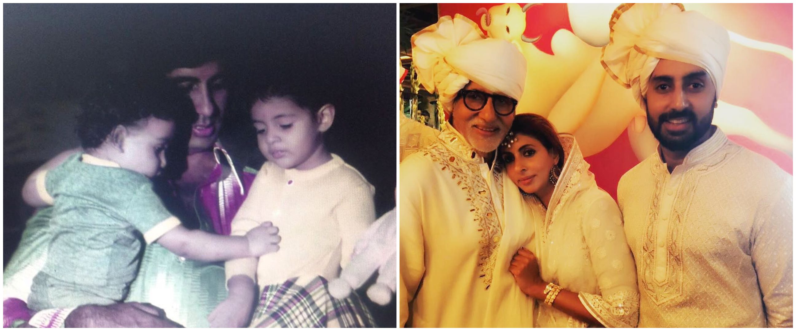 10 Potret kebersamaan Amitabh Bachchan & anak dari dulu hingga kini