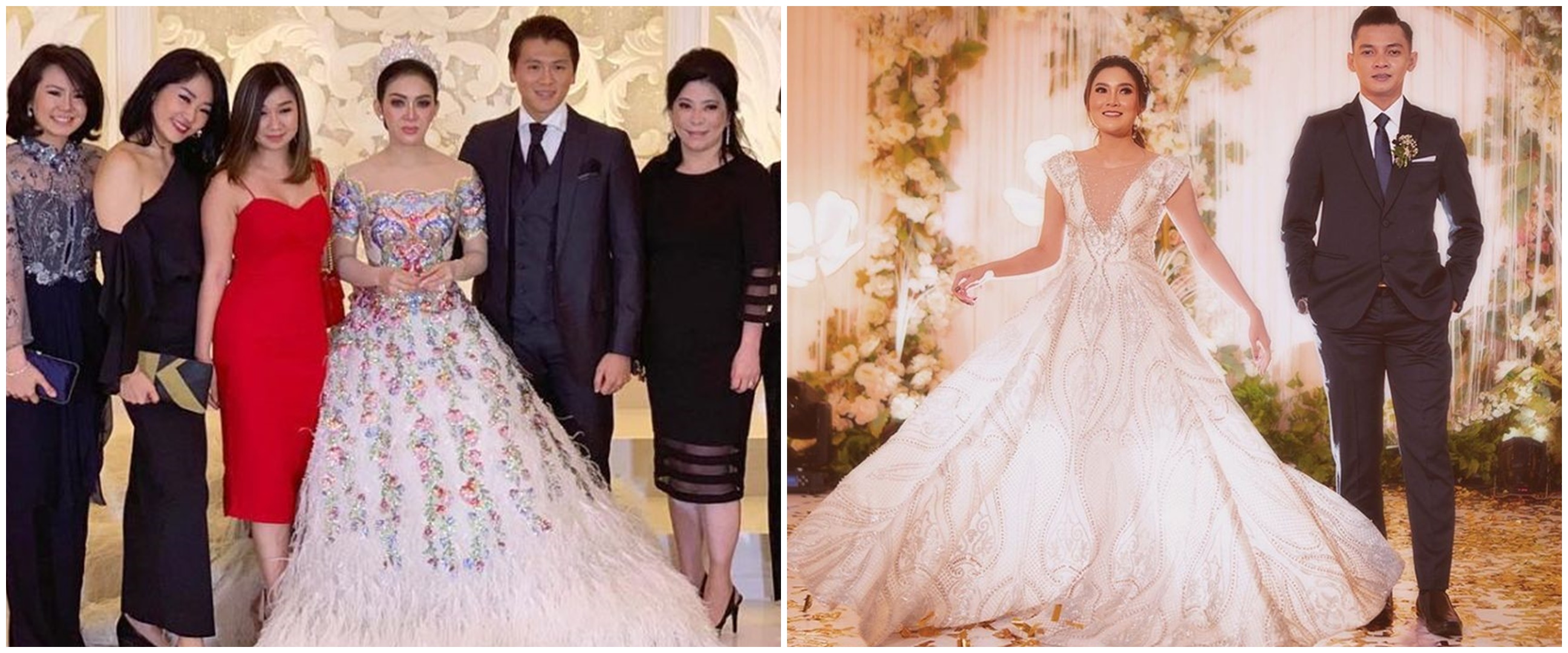 Inspirasi gaun pernikahan 9 penyanyi Indonesia, mewahnya bak princess