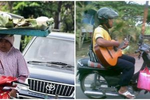 Potret 10 pengendara motor bisa multitasking ini bikin tepuk jidat