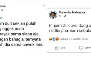 10 Status nyeleneh soal pinjam uang ini bikin cekikikan