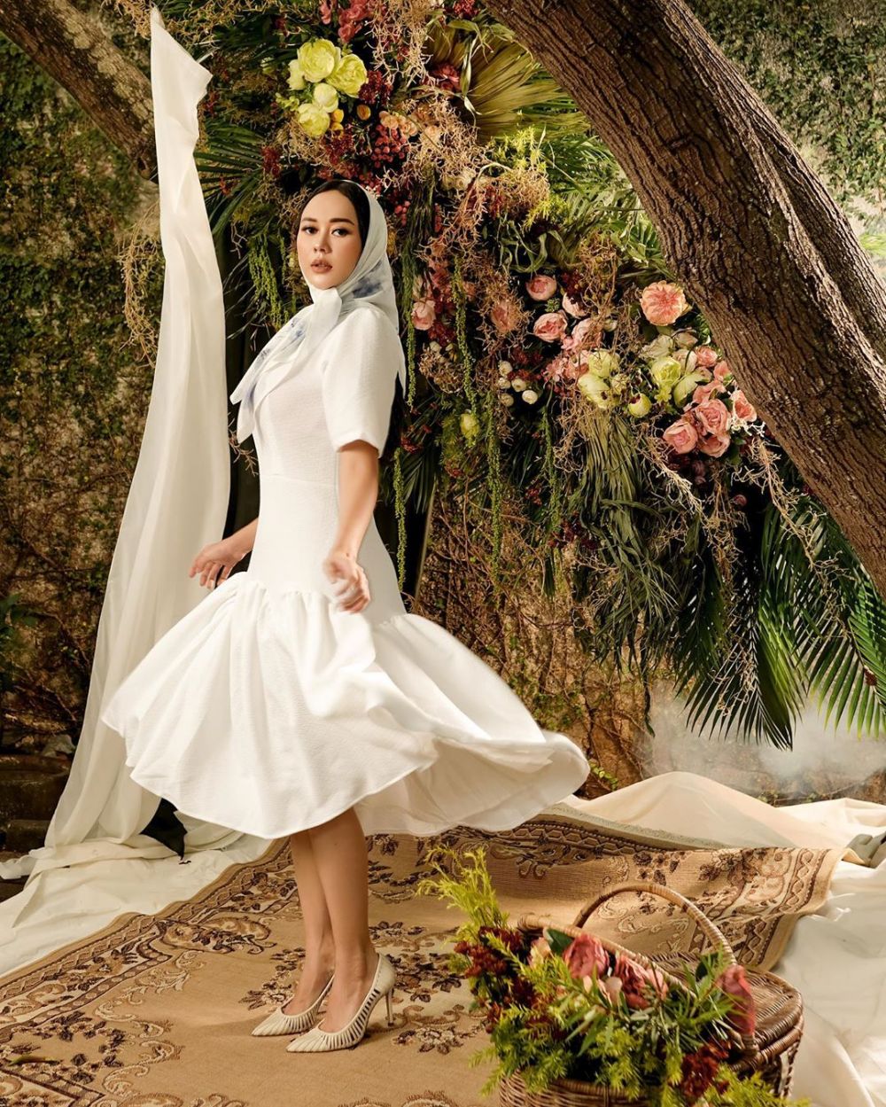 12 Pemotretan Aura Kasih dengan tema vintage, cantik bak boneka