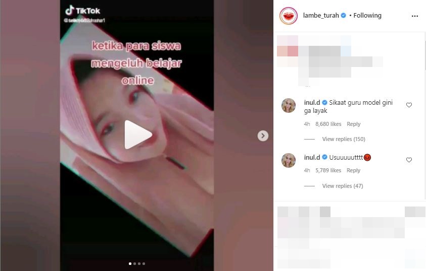Viral guru doakan murid meninggal, ini komentar kesal Inul Daratista