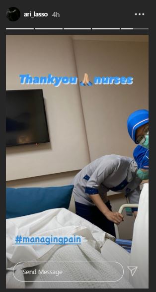 Sakit punggung kambuh, ini 6 potret Ari Lasso dirawat di rumah sakit