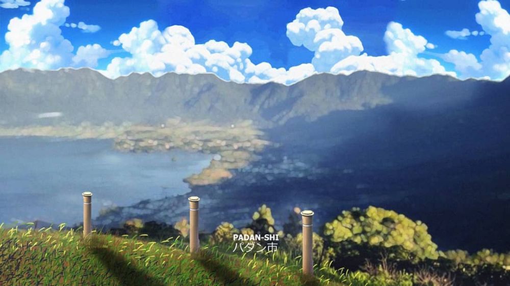 10 Tempat ikonik di Sumatera Barat diedit dalam bentuk anime, keren