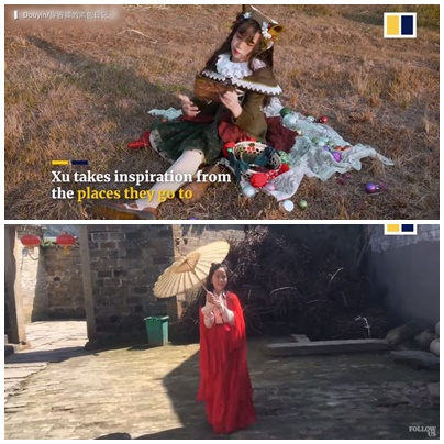 Kisah seorang pria di China jahit 100 gaun sendiri untuk sang anak