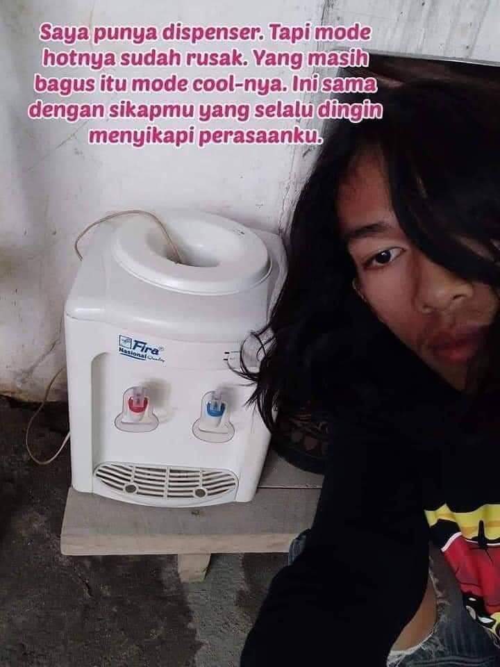 10 Curhatan galau pakai perabot rumah, lucunya bikin gagal baper