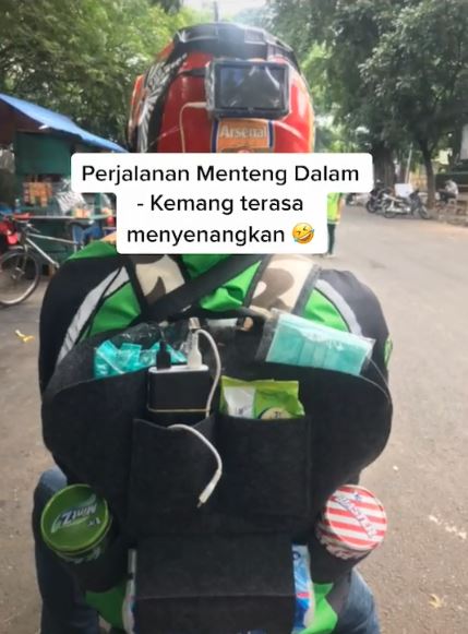 Viral ojek online sediakan fasilitas lengkap, ada televisi mini