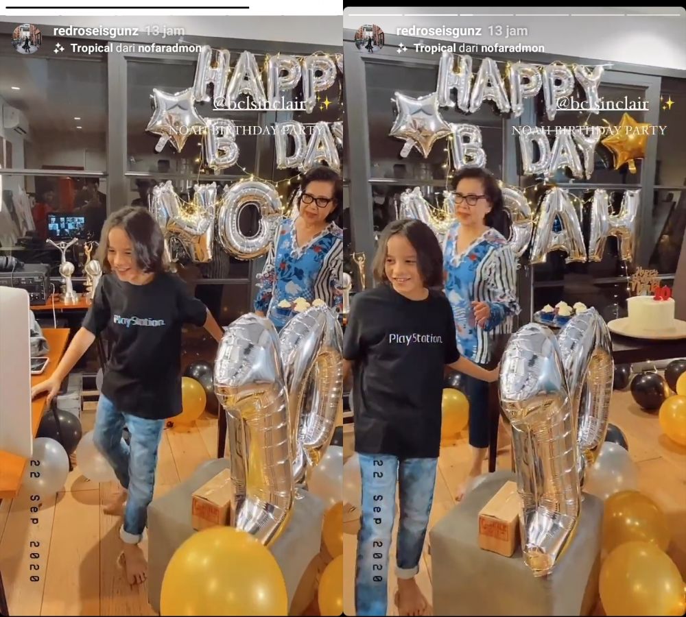 5 Momen perayaan ultah Noah Sinclair ke-10, BCL tulis puisi menyentuh